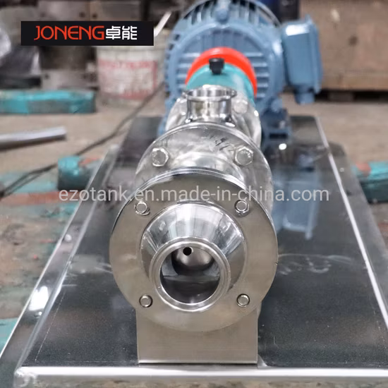 Stainless Steel Resistance to Water Vapor Clamps Single Screw Mono Pump