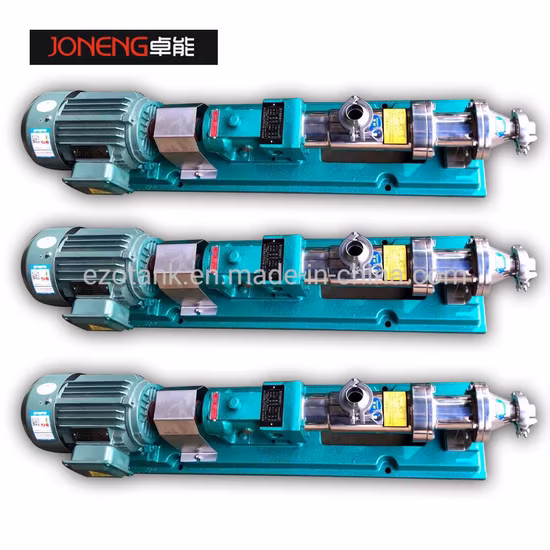 Stainless Steel Resistance to Water Vapor Clamps Single Screw Mono Pump