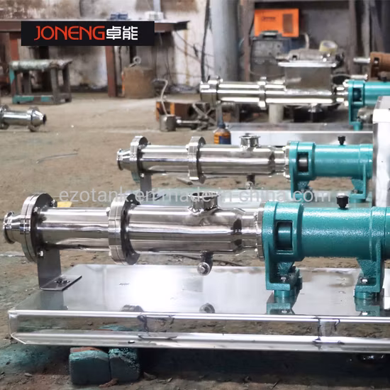 Stainless Steel Resistance to Water Vapor Clamps Single Screw Mono Pump