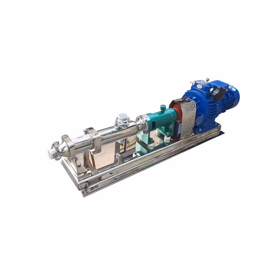 G Hochviskose Sanitär-Einschnecken-Monopumpe aus Edelstahl